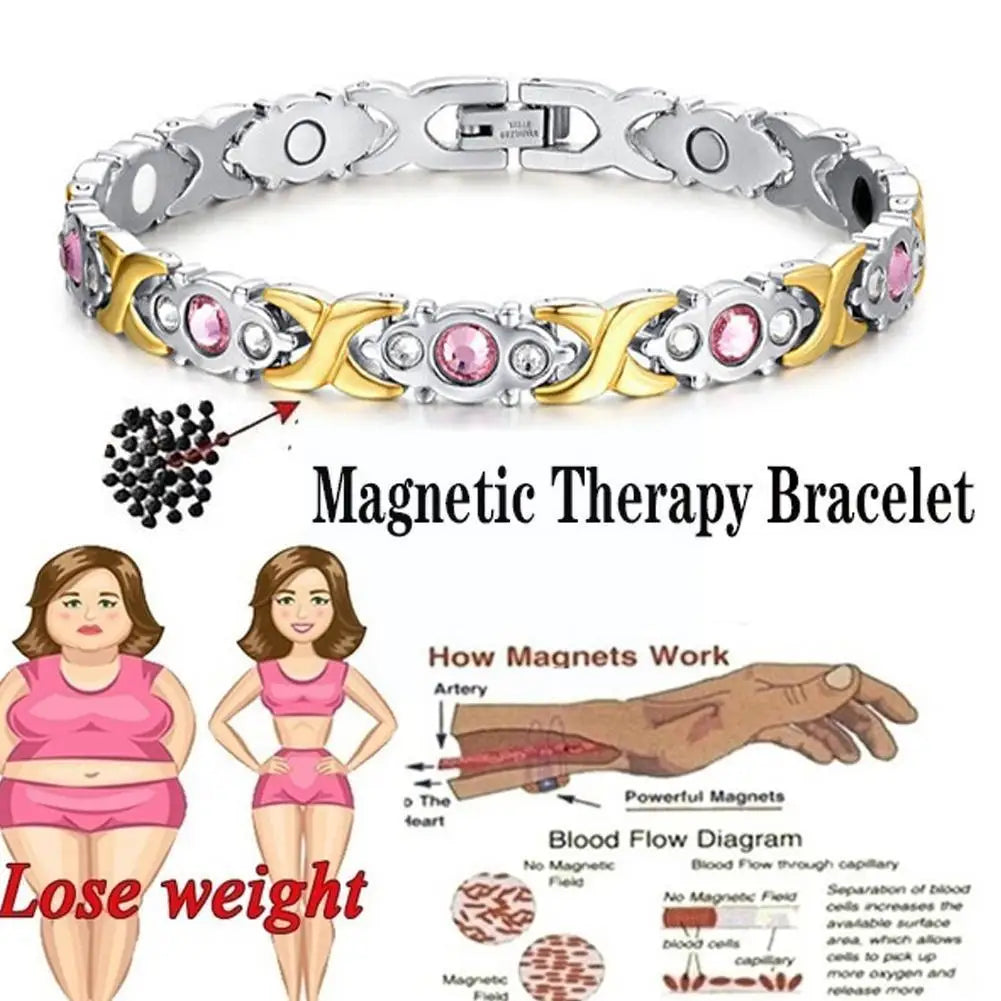 Slimming Energy Magnet Bracelet Men Women Twisted Weight Bracelet Loss Jewelry Sleep Bangle Soothing Therapy Magnetic Healt D2u3