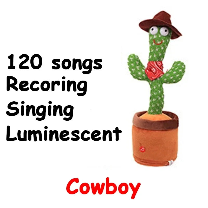 Smart Cactus That Can Dance and Speak, Interactive Learning and Music Toys for Children, Supporting Charging and Battery Models
