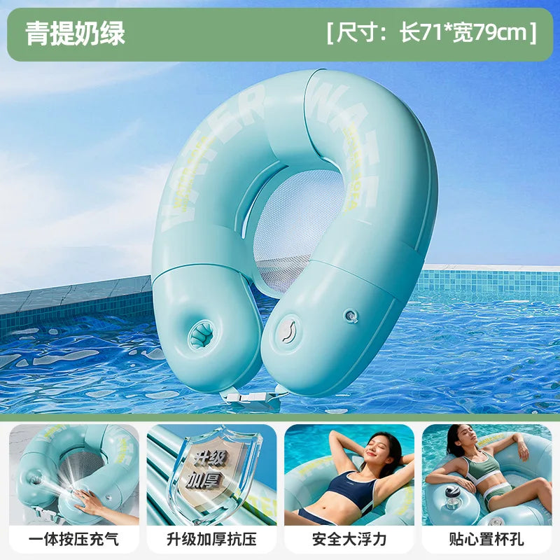 2026 summer Adult Inflatable Float Summer Cool Water Sofa Thickened Outdoor Water Hammock for Pool Swimming Relaxation