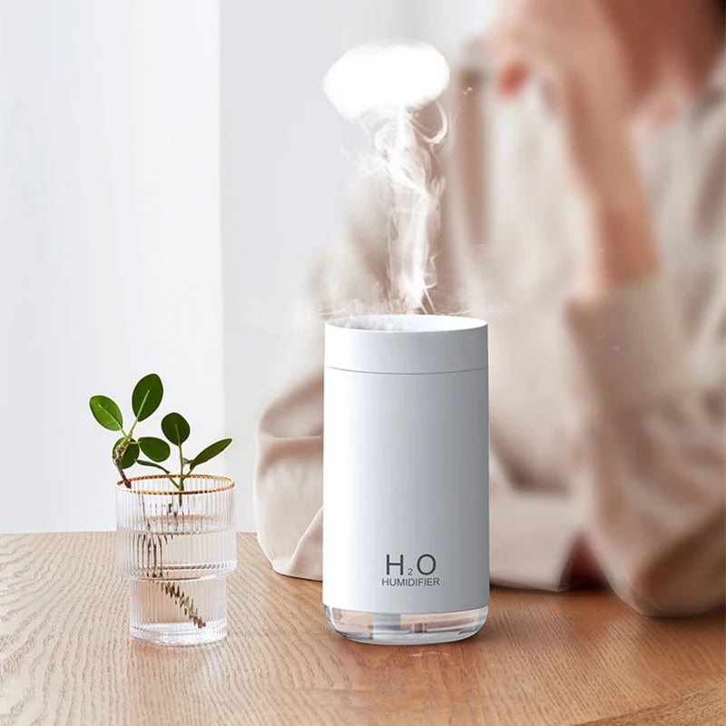 250ml New Creative Smoke Ring Air Humidification USB Mini Jellyfish Humidifier Protable Car Mist Spray Diffuser Night Light Home