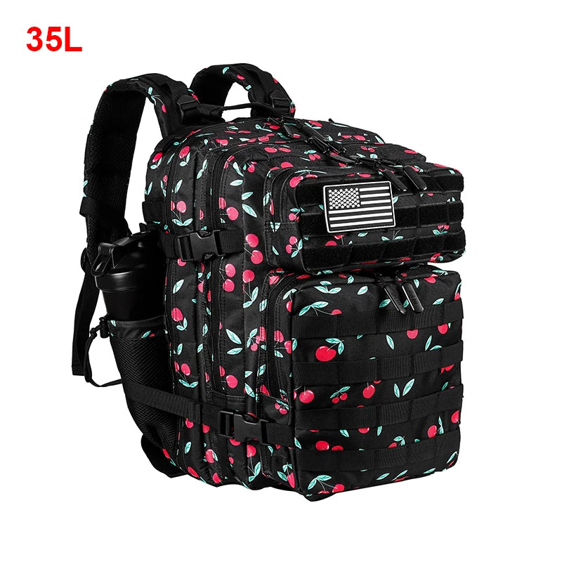 LHI 25L/35L/45L Gym Backapck Tactical Athlete Sports Fitness Bag Exercise Workout Weekend Travel Daypack with Bottle Holder