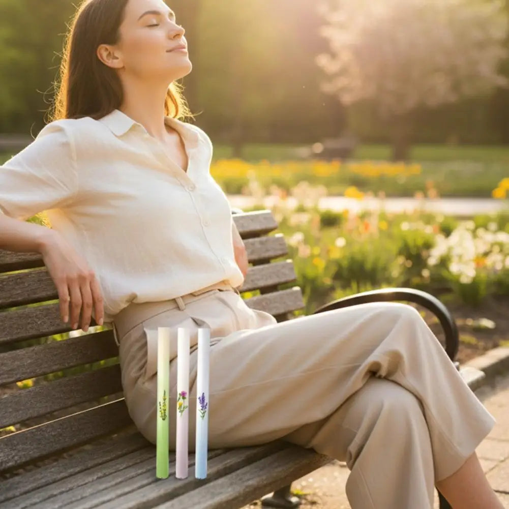 Herbal Diffuser Natural Herbal Energy Bar Lung-Clearing Ingredients Improve Respiratory Health Relieves Fatigue 4bars/Box