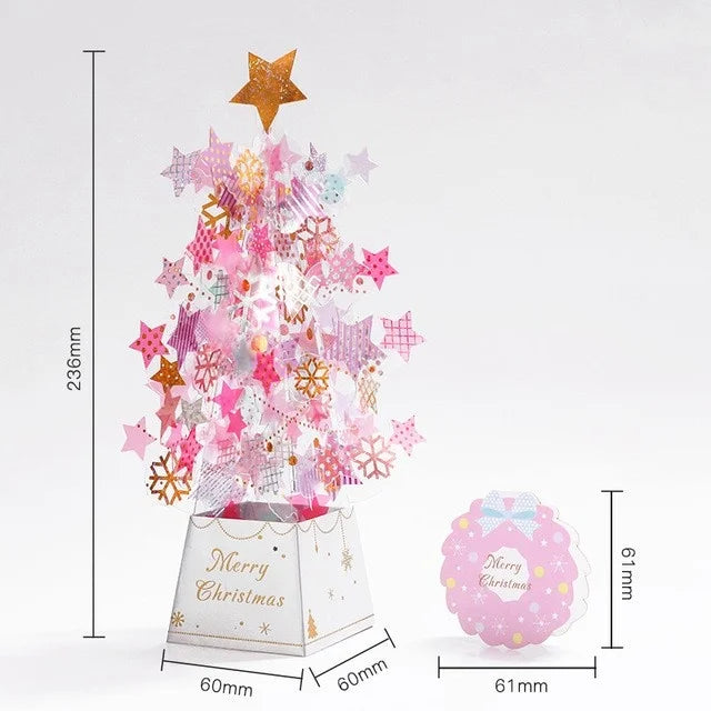 Handmade Christmas Gift Card Creative Design 3D Stereos High-end Blessing Small Thank You Card Festive Party Supply