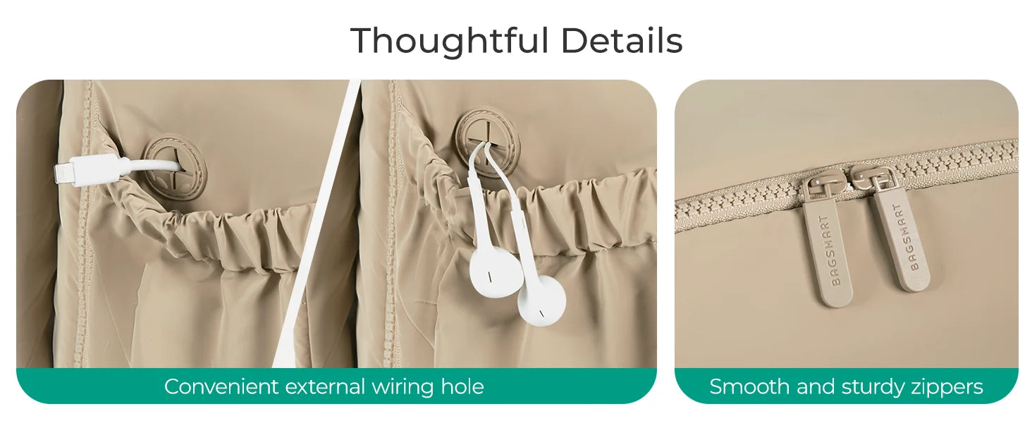 BAGSMART Women's Backpack Airline Approved Carry On with Shoe Compartment Fits 15.6" Laptop Water-Resistant Travel Backpack