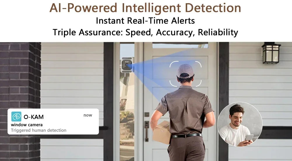 5MP Window Camera 5GHz WiFi Indoor Cameras For Home Security Color Night Vision Motion Detection 24/7 Recording Quick Install