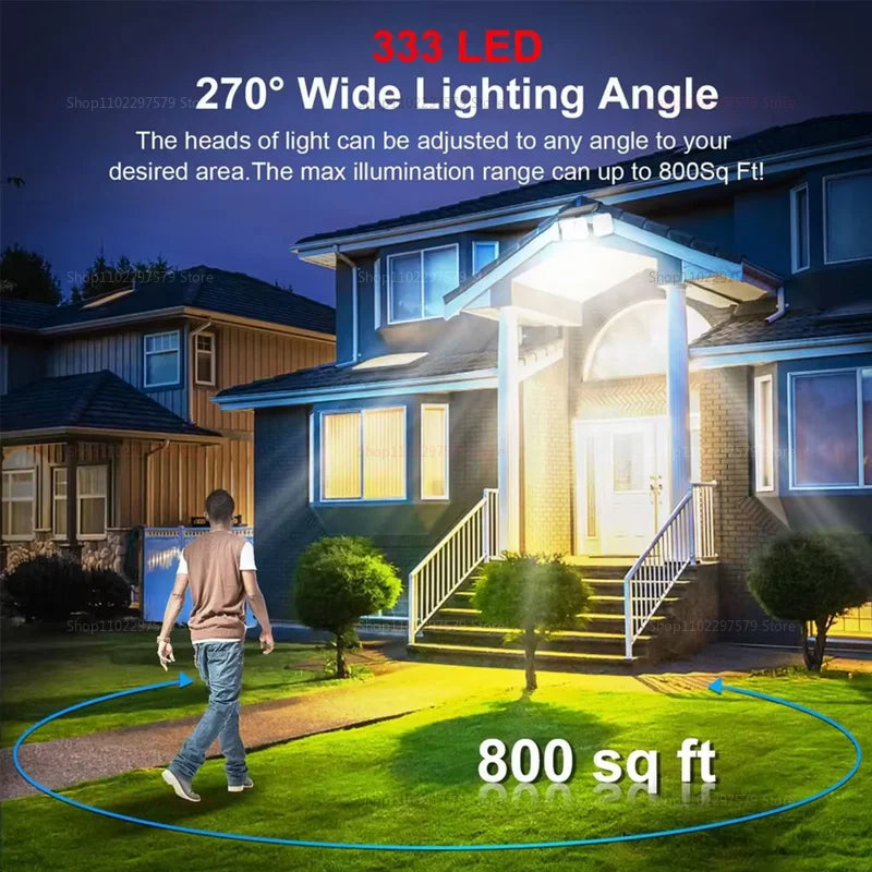 122/333 Led Outdoor Solar Lights Motion Sensor Powerful Led Lamp Spotlight Sunlight Energy Waterproof For Exterior Garden