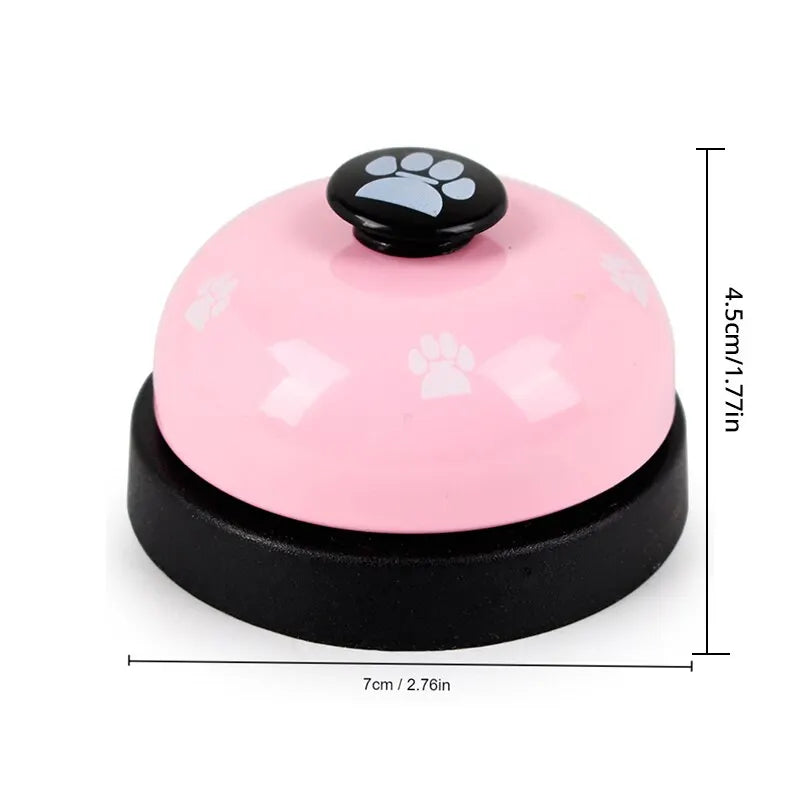 1pc Pet Toy Training Dinner Small Bell Footprint Dog