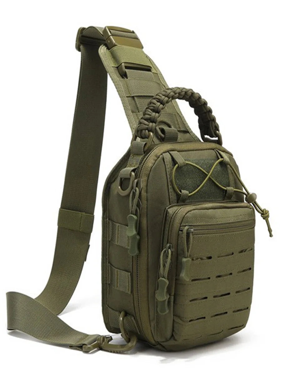Outdoor Sport Sling Bag Pack Crossbody Shoulder Backpack EDC Assault Range Bag for Climbing Hiking Cycling Hunting Travel