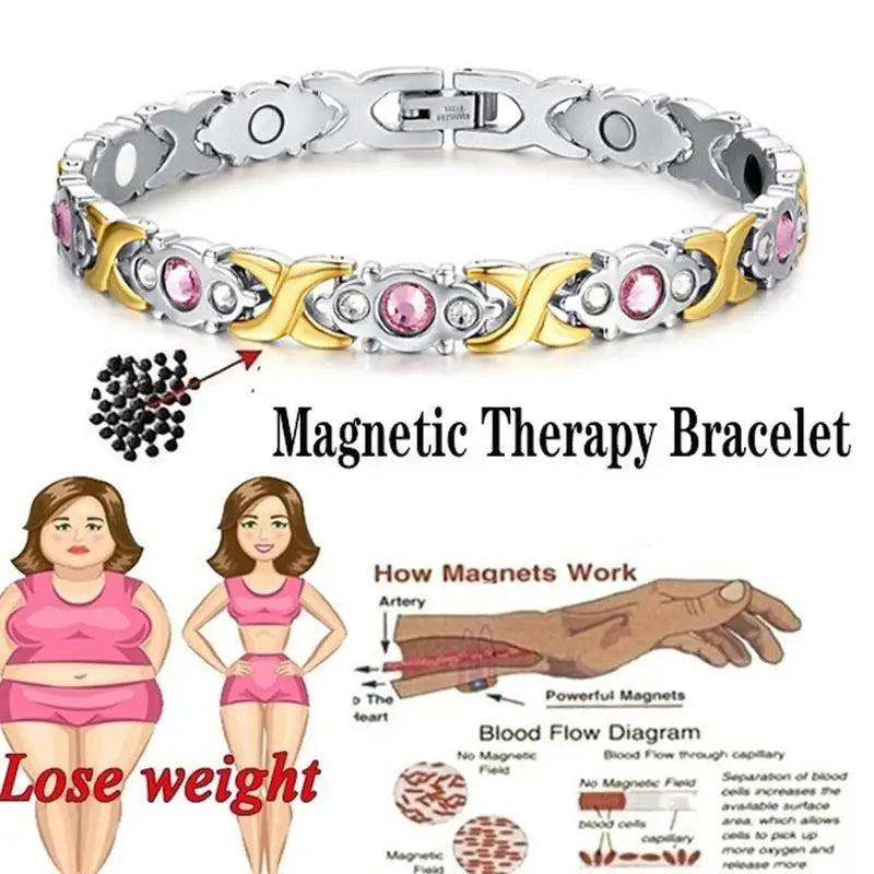 Slimming Energy Magnet Bracelet Men Women Twisted Weight Bracelet Loss Jewelry Sleep Bangle Soothing Therapy Magnetic Healt D2u3