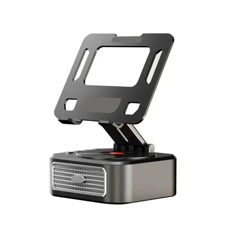 3-in-1 Bluetooth 5.3 Speaker with Tablet Holder Foldable Wireless Speaker Support Power Bank Charging For Video Meeting Live