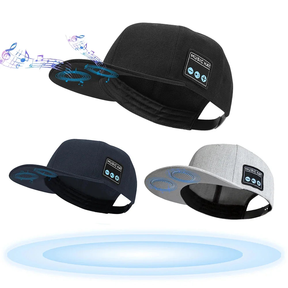 Music Hat Wireless Bluetooth Speaker Hat Baseball Cap & Headphones Supports Volume Control Motion Music Hedset With Microphone