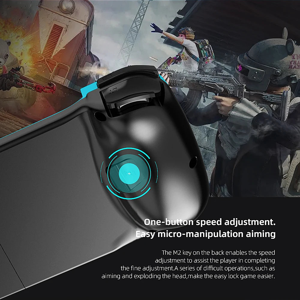 Cell Phone Gamepad Joystick For iPhone Android Control Bluetooth Controller Trigger Pubg Mobile Game Pad Gaming Cellphone Mando