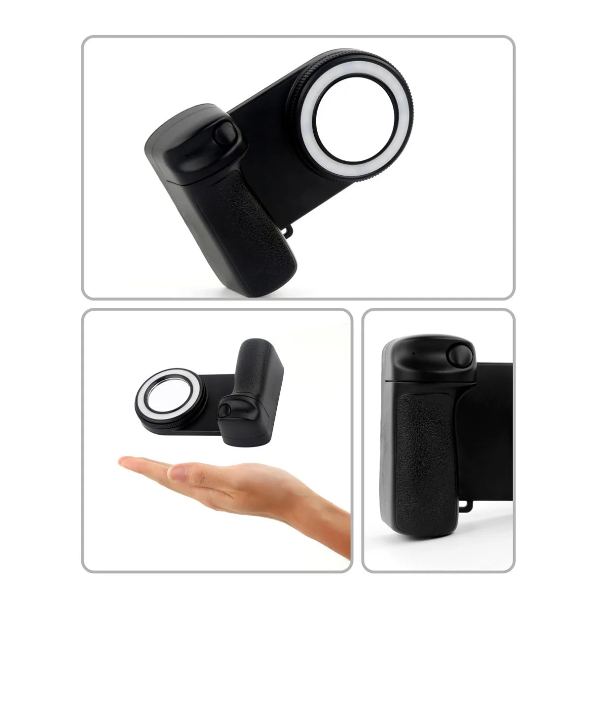 2025 Smartphone Camera Shutter Grip Bluetooth Selfie Handle Camera Photo Stabilizer with Fill Light for Iphone Android MagSafe