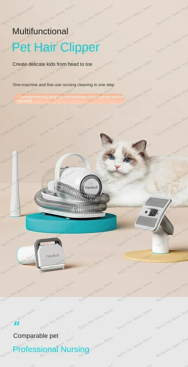 Pet Hair Trimmer  Pet Grooming Instrument Comb, Shave and All-in-one Multifunctional Cleaning Machine Dog and Cat Comb