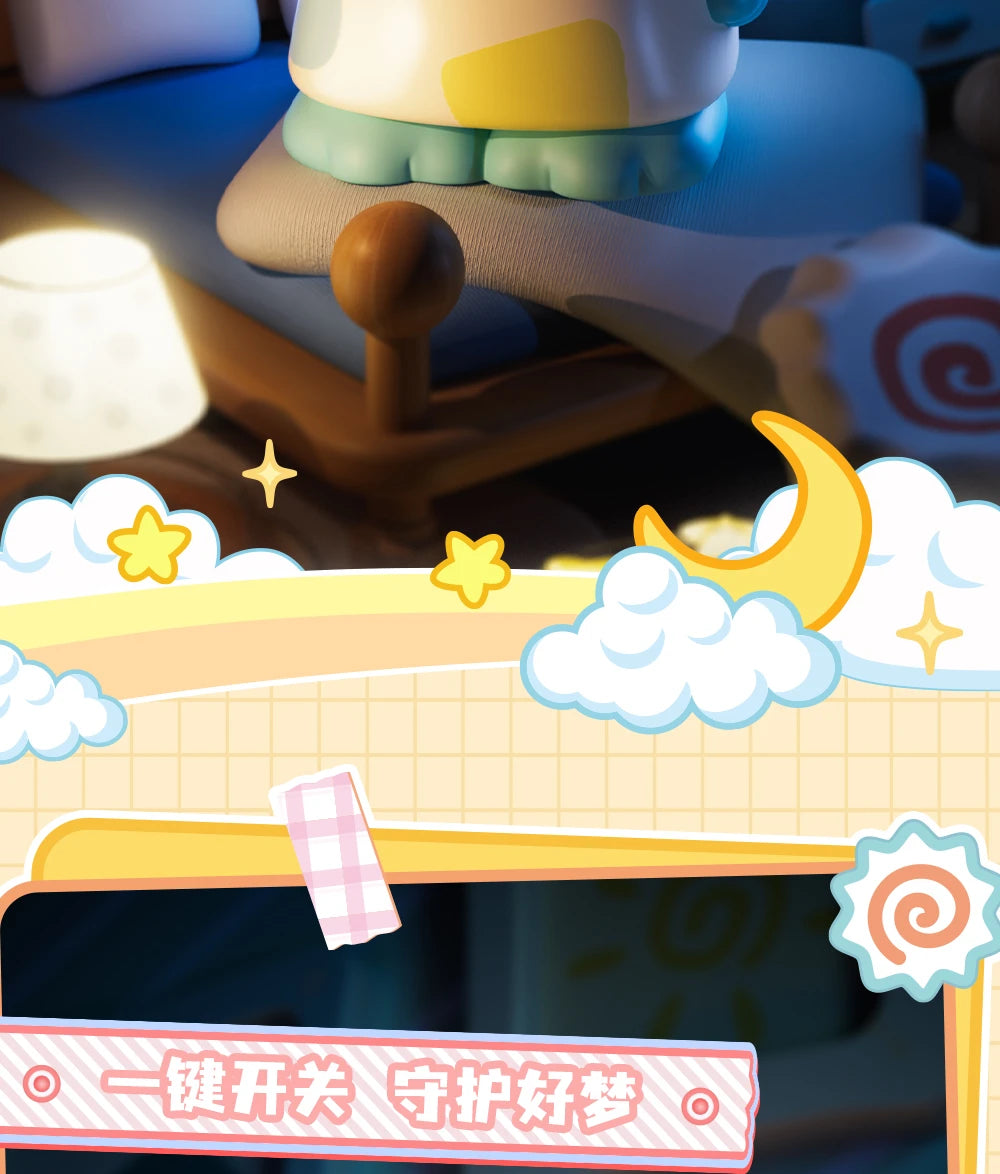 Genuine Sanrio Hangyodon Life Diary Series Light Night Blind Box Toys Anime Hangyodon Ugly Fish Girls Room Night Lamp Decor Gift