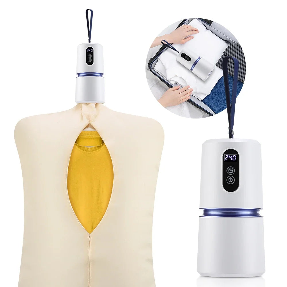 Portable Clothes Dryer Small Quiet Clothing Fast-Drying Machine Adjustable Timer Mini Laundry Dryer Foldable Drying Machine