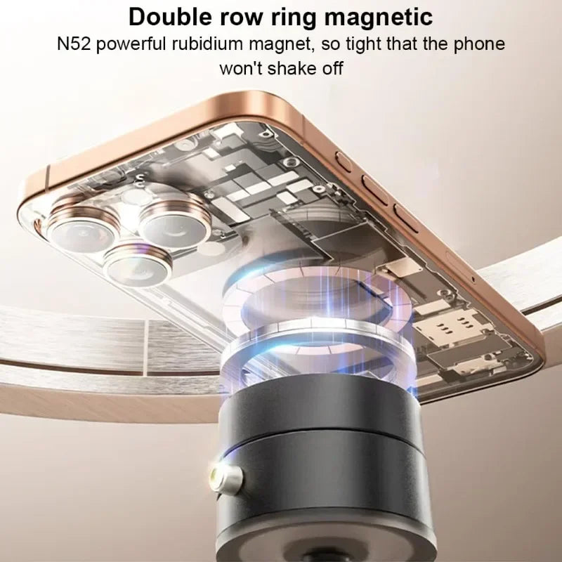 Vacuum Magnetic Suction Cup Folding Swivel Phone Stand 360 Degree Rotation Phone Holder For Iphone Car cell Phone Bracket