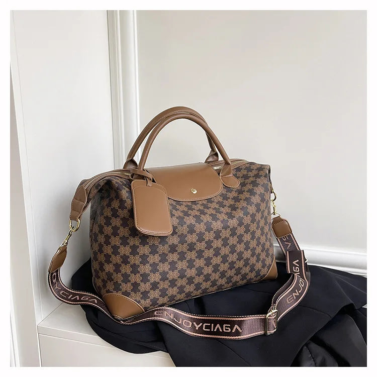 2025 New Large-Capacity Portable Tote Bag — Fashionable, Leisure & Travel-Ready, Versatile Shoulder/Crossbody Bag for Women