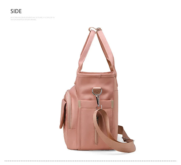 Multifunctional Insulated Picnic Bag Reusable Colorful  large capacity lunch bag with double pockets, portable lunch bag