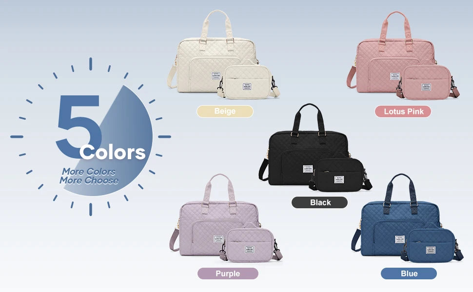 Travel Bag for Woman ,Carry On Foldable Travel Bag,Weekender Overnight Bag,Simple Women's Clothing Backpack Luggage Handbag，blue