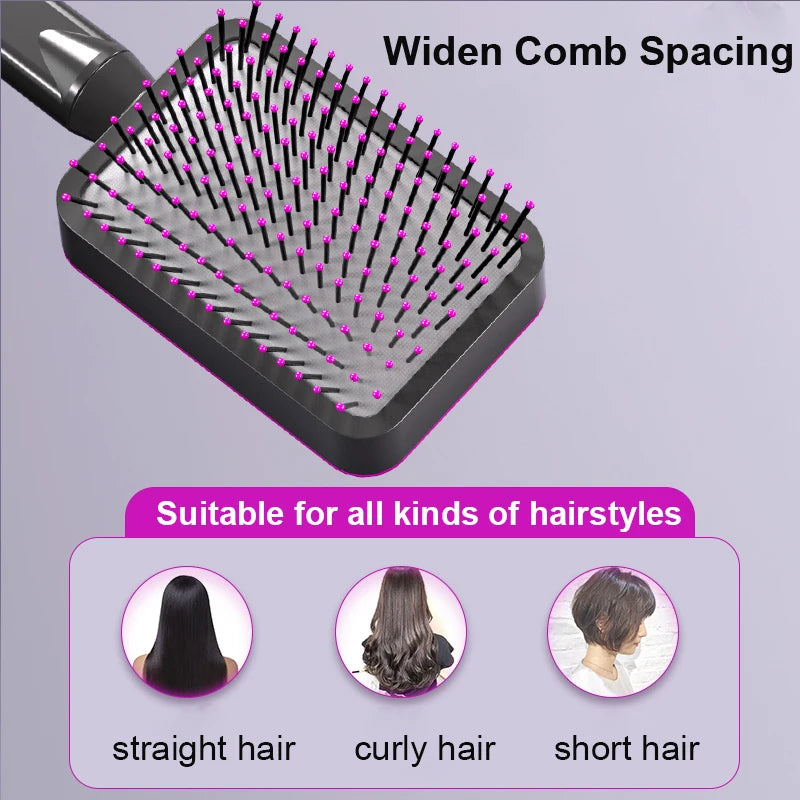 Central Airbag Hair Comb Self Cleaning Detangling Hair Brush For  Women Smooth Anti-Static Scalp Massage Hairbrush Dropshipping