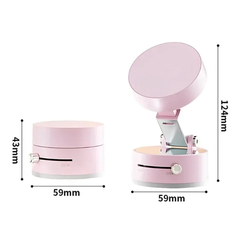 Vacuum Magnetic Suction Cup Folding Swivel Phone Stand 360 Degree Rotation Phone Holder For Iphone Car cell Phone Bracket