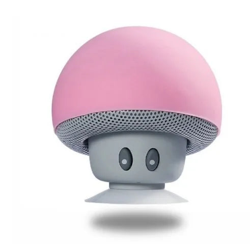 Mini Mushroom Bluetooth Speaker Waterproof Suction Cup Portable Speaker with HD Bass Creative Cartoon Gift for Bathroom Outdoor