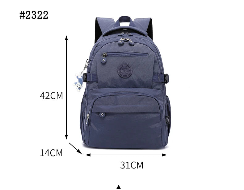 Luxury Travel Backpack Women's Stylish Teenage Youth Backpacks for Bara Mochila Impermeable Large School Bag for Boys