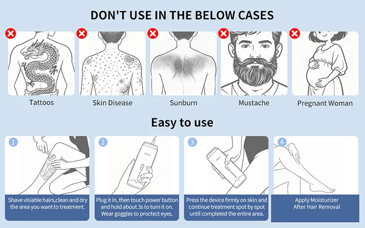 Mlay T18 ICE Cooling Hair Removal Device With Unlimited Shots Permanent IPL Laser Home Use Painless Epilator For Women Men