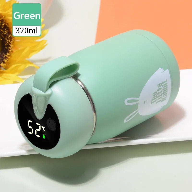 Christmas Gifts Mass Portable Coffee Mugs In-Car Tea Water Thermos Bottle Smart Insulation Cup Temperature Display Vacuum Flasks