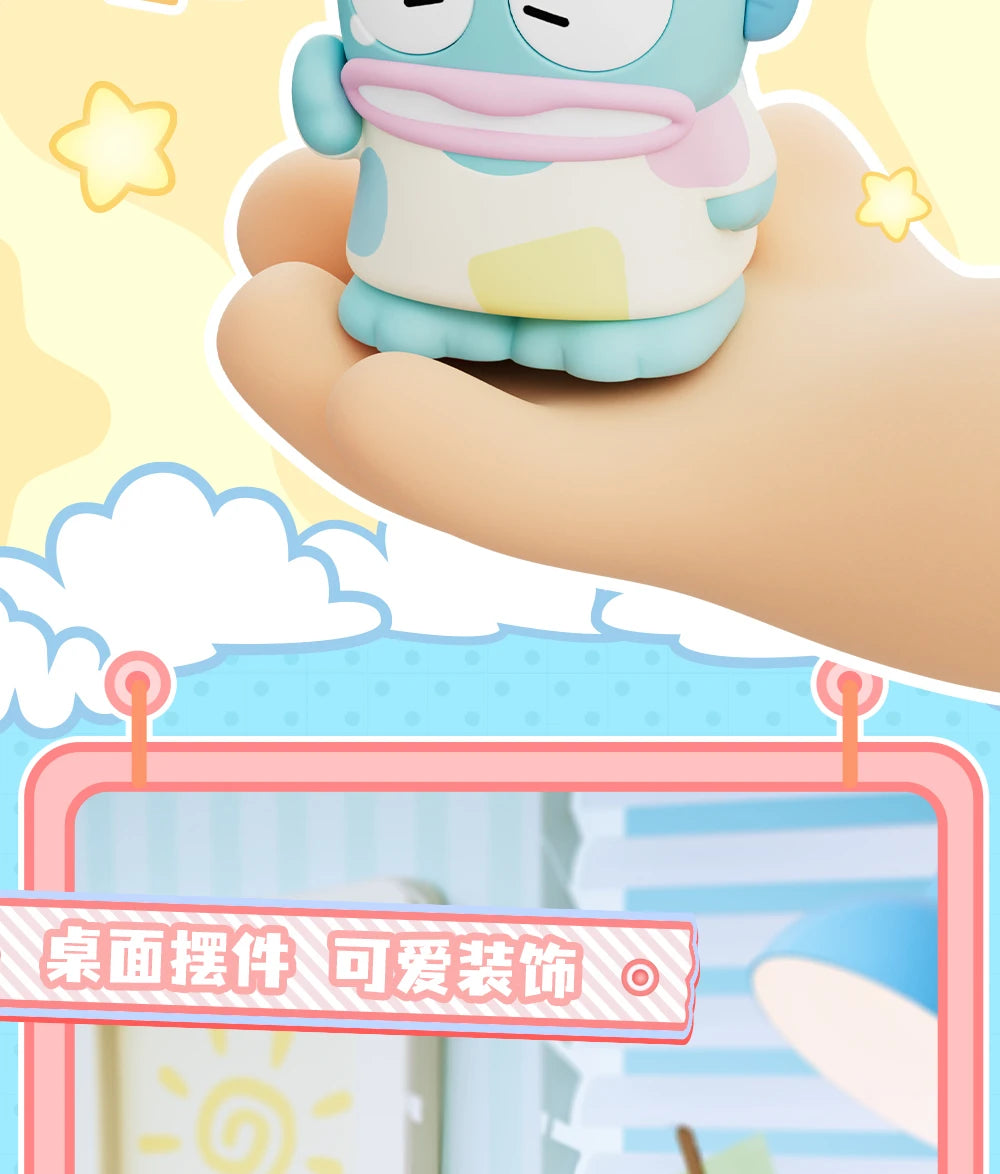 Genuine Sanrio Hangyodon Life Diary Series Light Night Blind Box Toys Anime Hangyodon Ugly Fish Girls Room Night Lamp Decor Gift