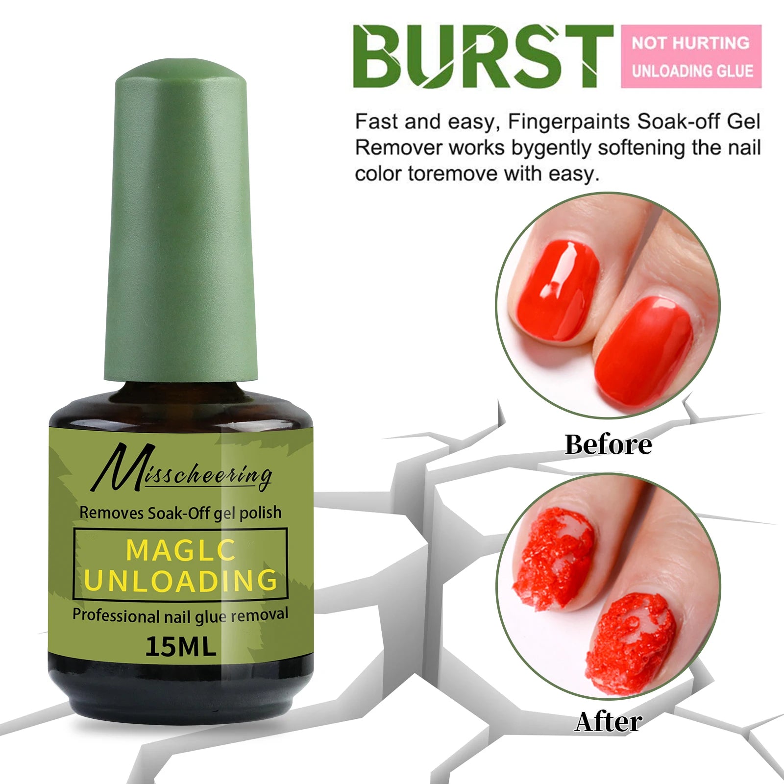 15ml Magic Fast Nail Gel Polish Remover