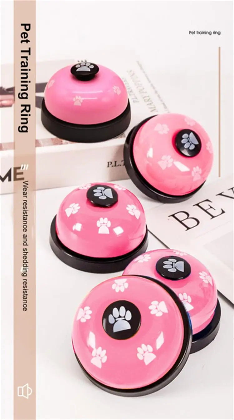 1pc Pet Toy Training Dinner Small Bell Footprint Dog