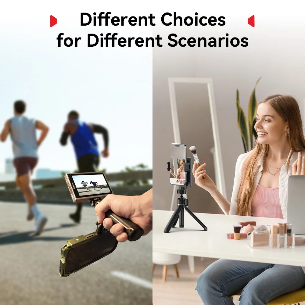 SmallRig Phone Monitor Screen with Wireless Control, Video Monitor w Cold Shoe Real-Time Screen Sharing for iPhone 17for MagSafe