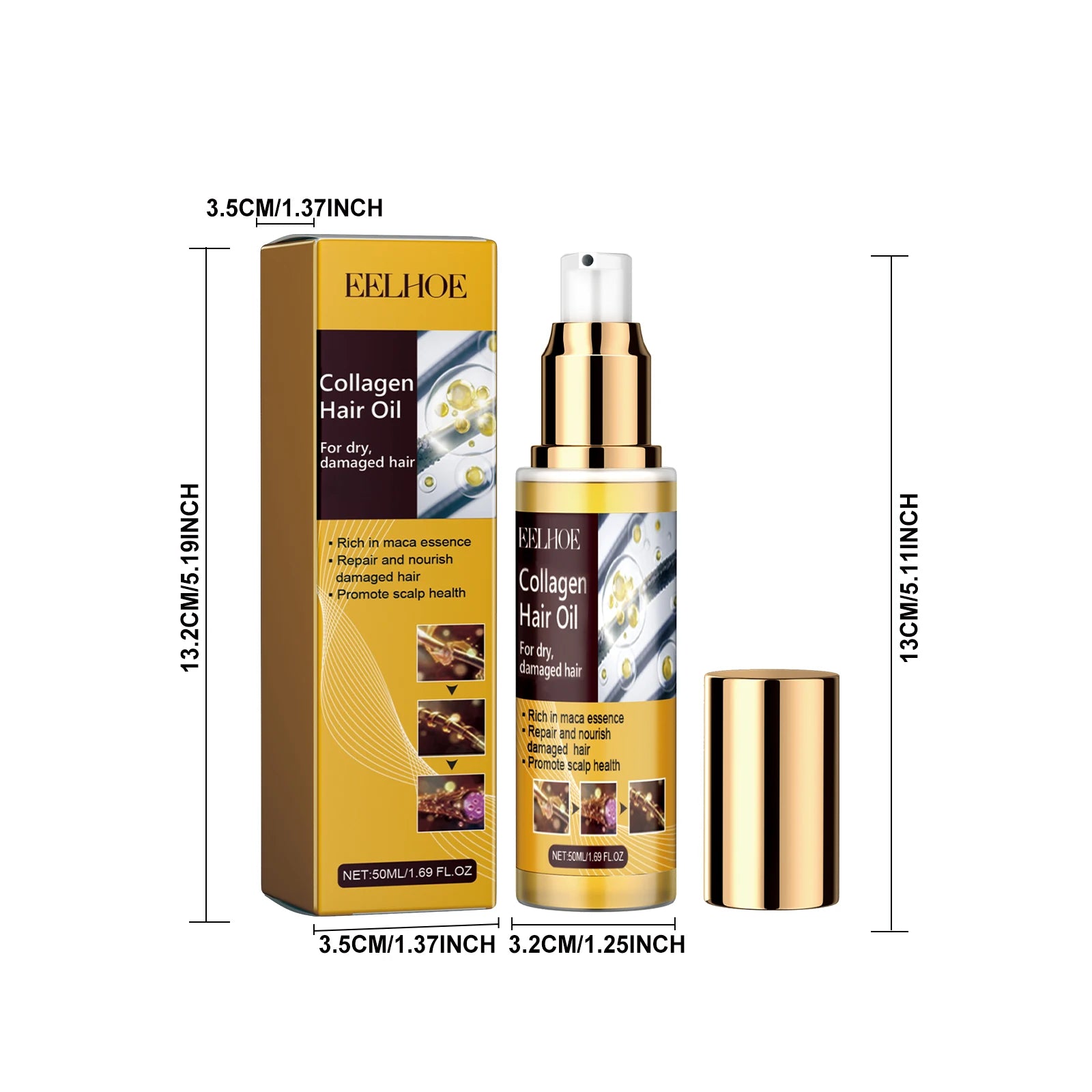 Collagen Shampoo&Mask&Essential Oil Hair Care Set Nourishing Repairing Damaged Dry Frizzy Split Hair Smoothing Shiny Hair Care