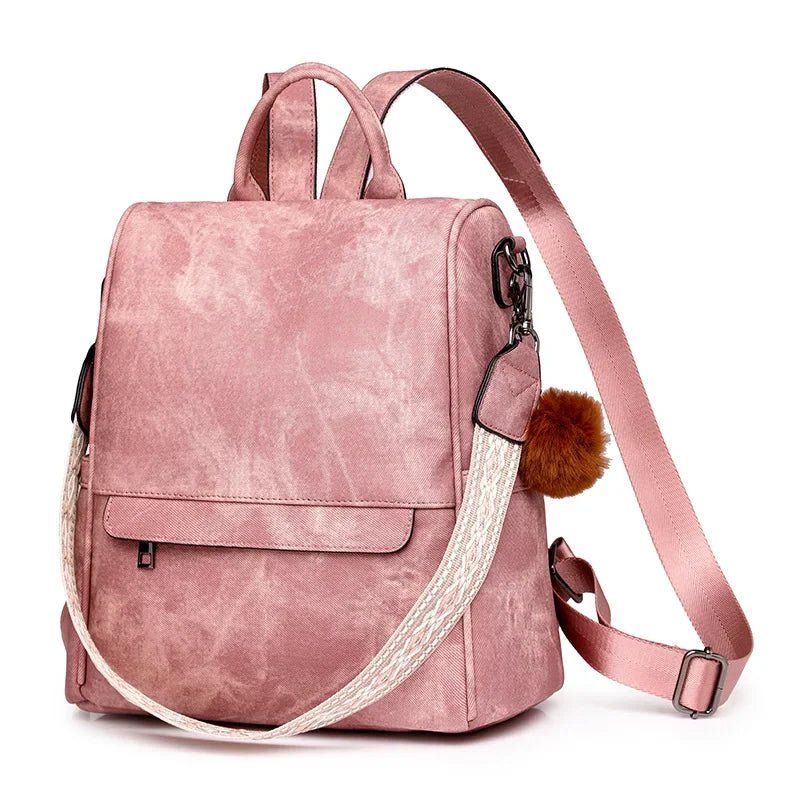 Womens Purse Leather Backpack Purse for Women Fashion Backpack Ladies Designer Ladies Shoulder Bags for Travel College Work