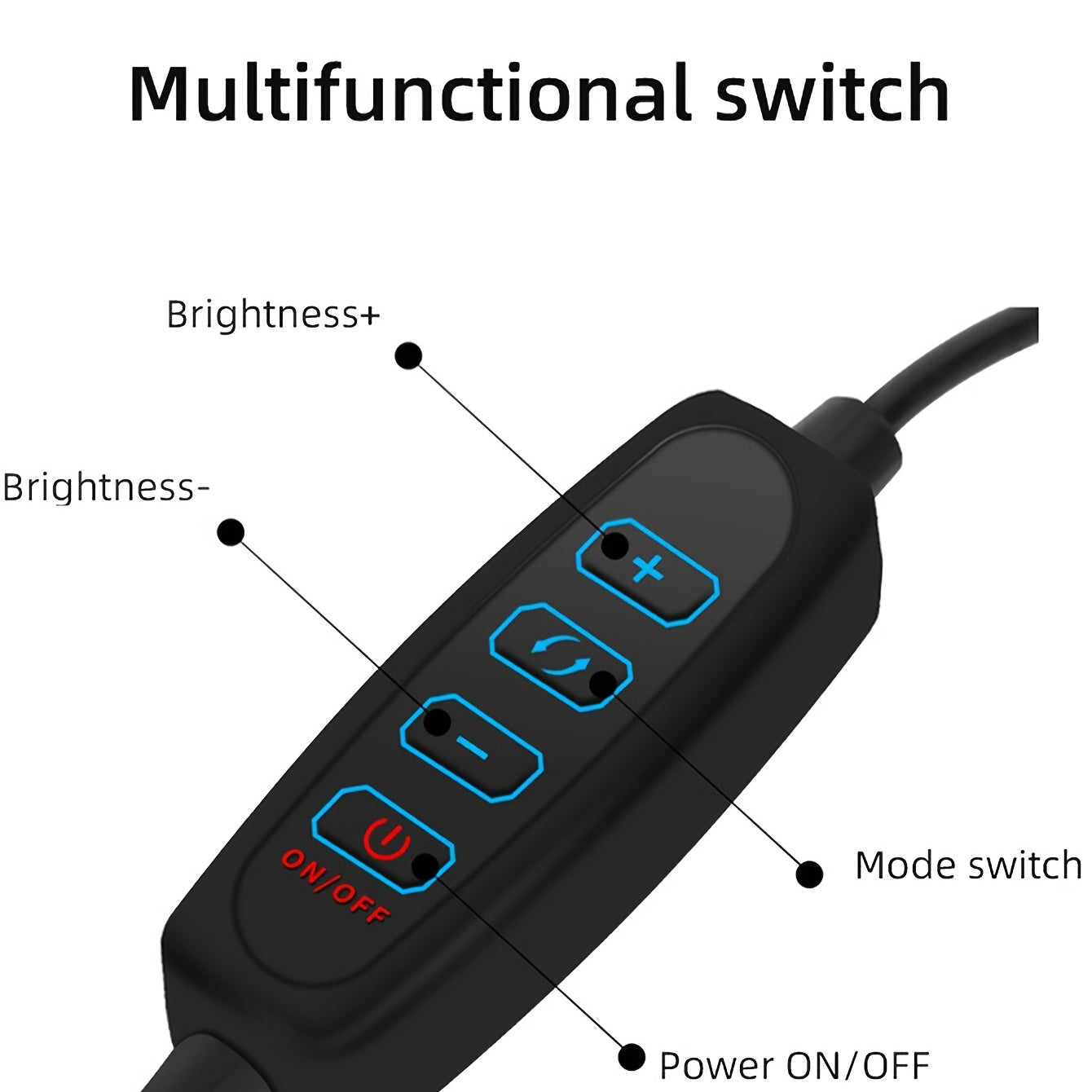 10 Inch Professional Fill Light Set with 360° Rotation & Multifunctional Switch - Perfect for Photography & Videography!