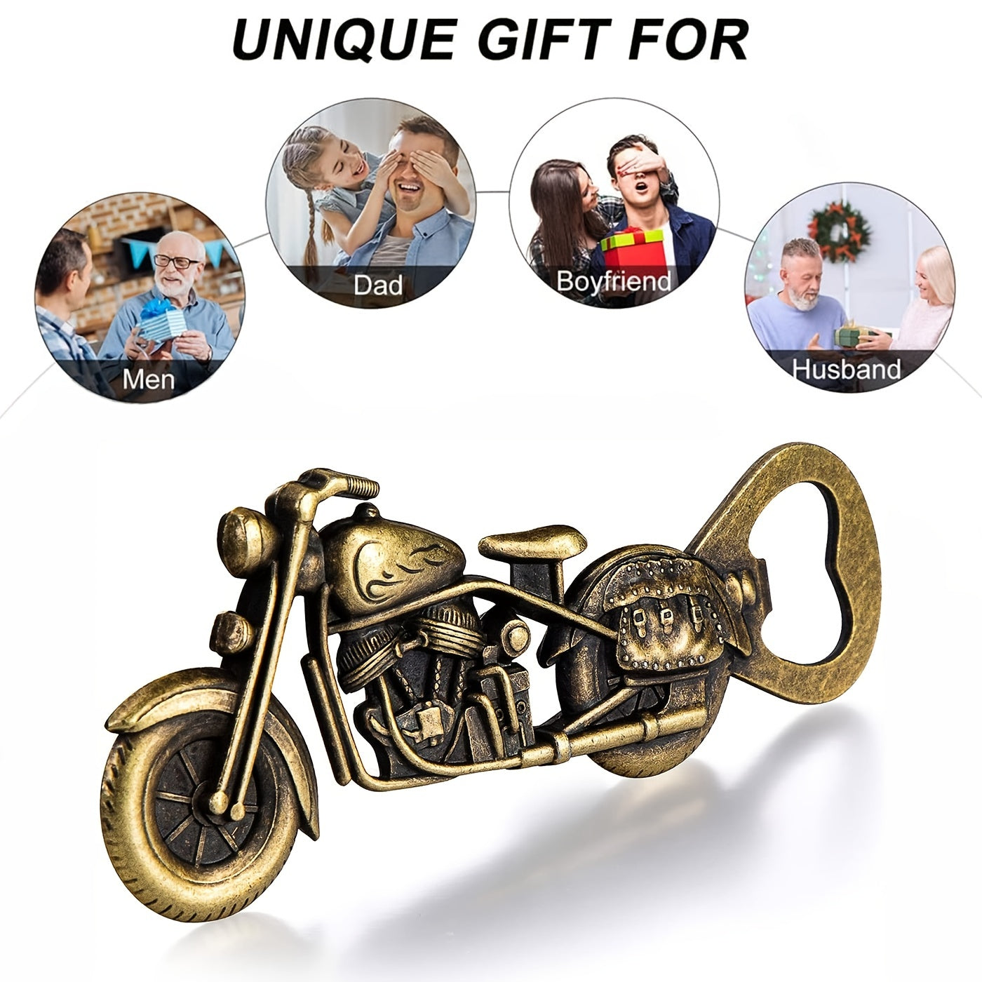 1pc Golden 5 Inches Motorcycle Bottle Opener