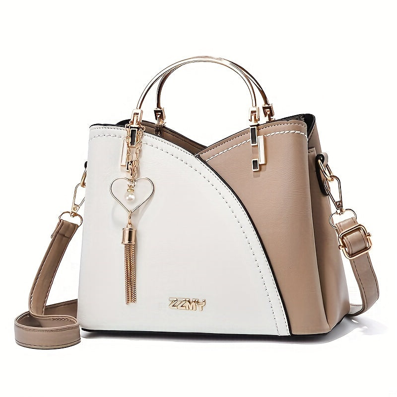 2025 New Fashion Color Block Small Size Women's Shoulder Bag Crossbody Handbag