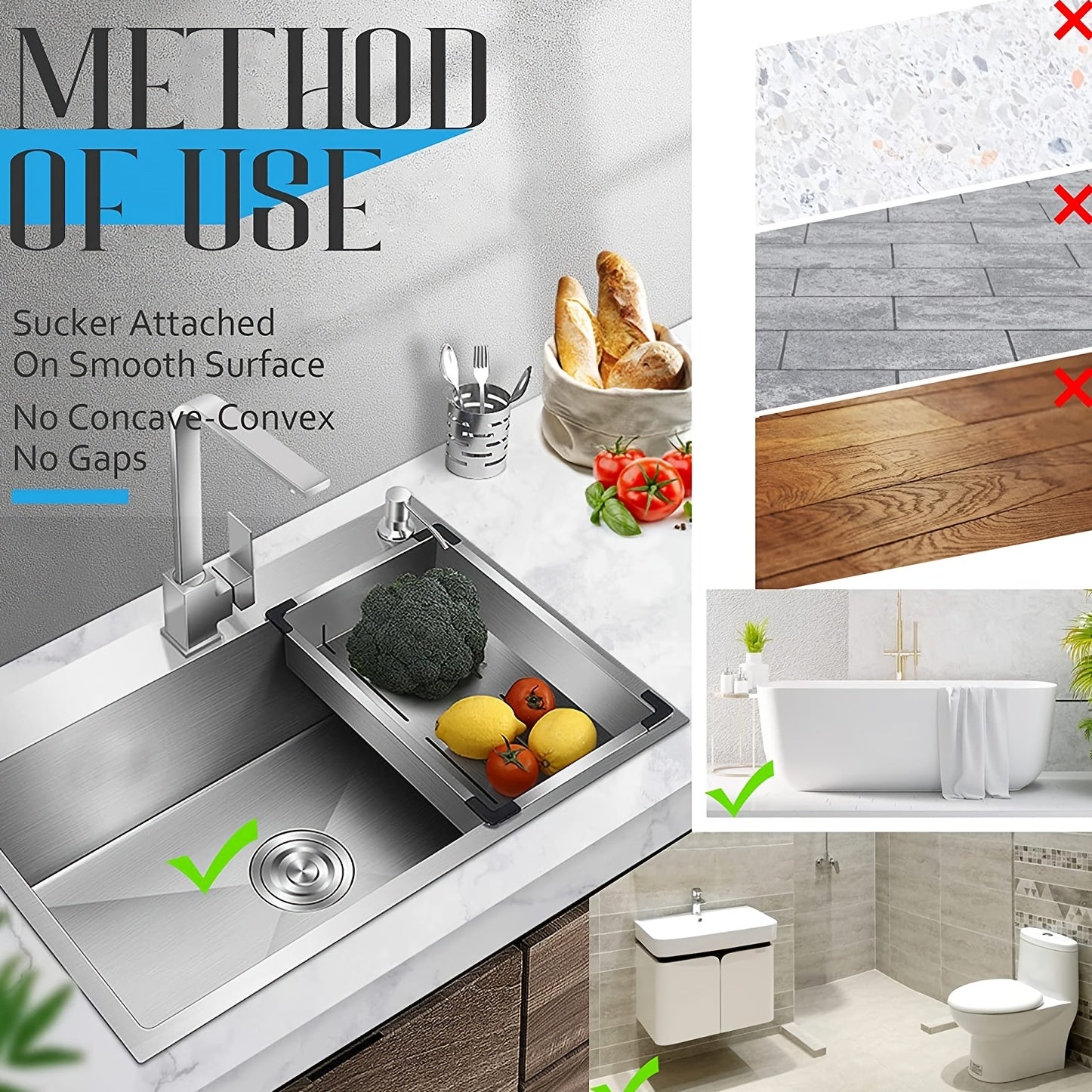 1pc or 4pcs Bathroom & Kitchen Drain Protector
