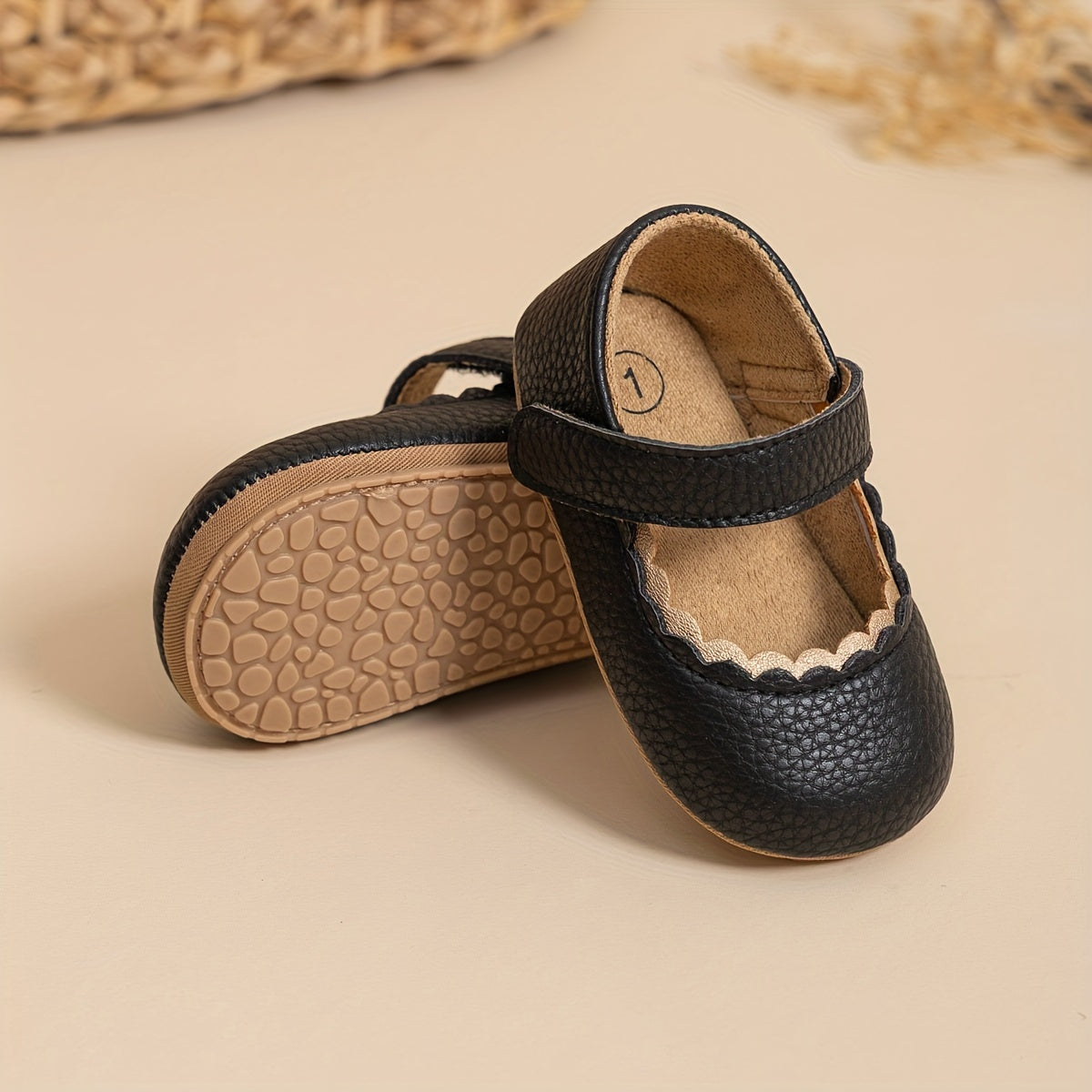 Infant Baby Girls Mary Jane Flats, Soft Sole