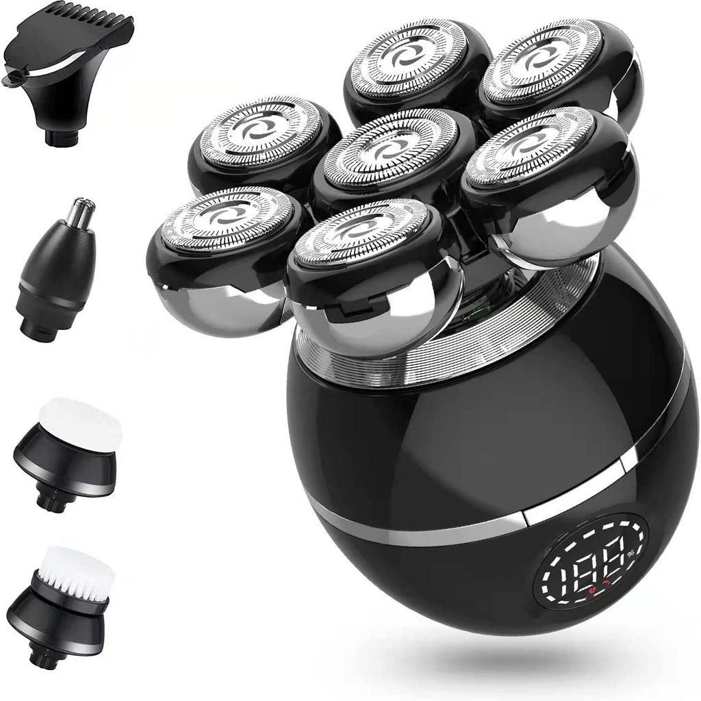 7D 5-in-1 Electric Head Shavers for Bald Men