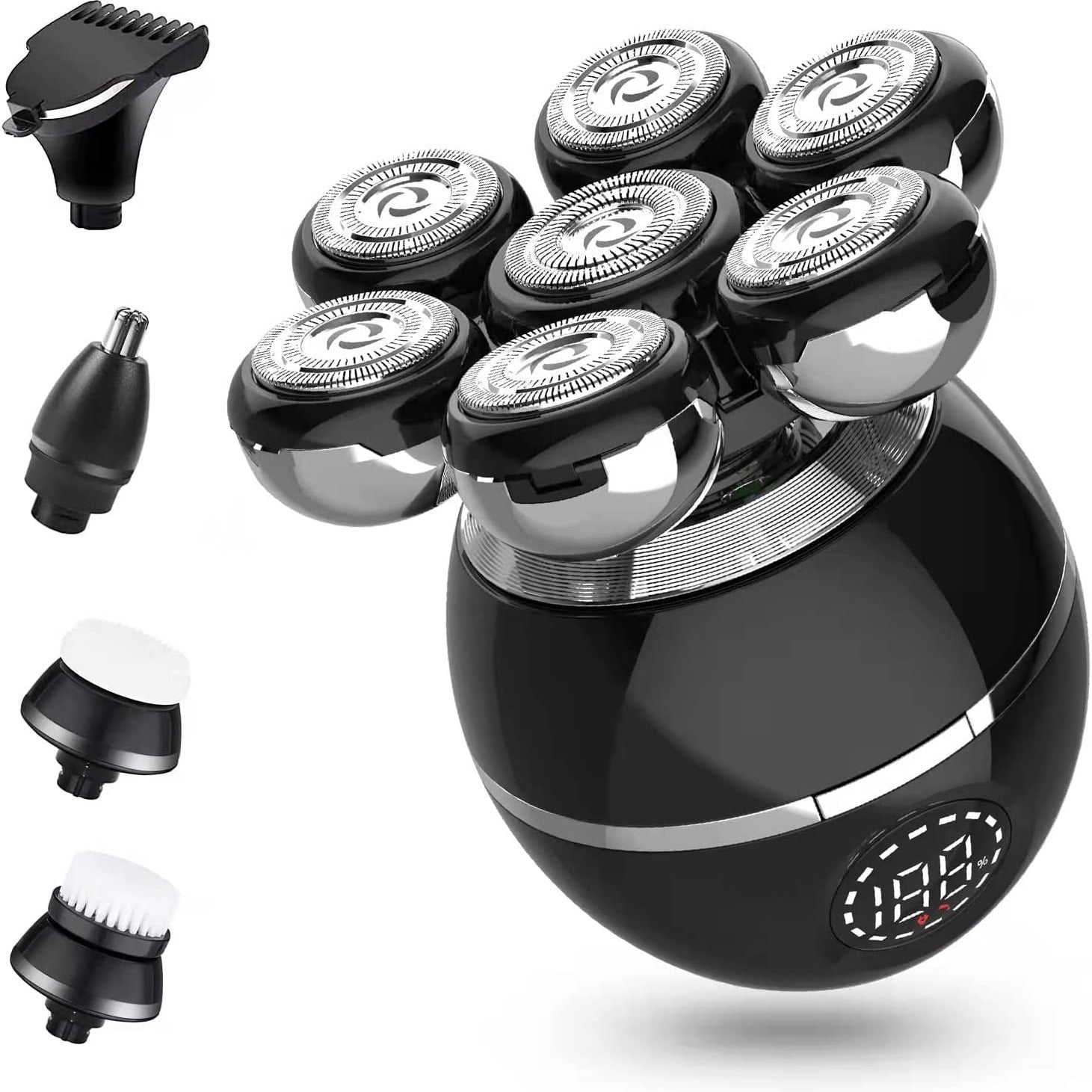 7D 5-in-1 Electric Head Shavers for Bald Men