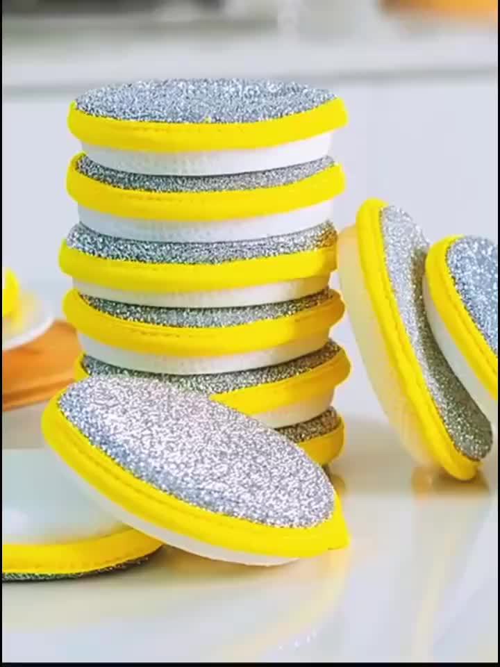 Double Side Dishwashing Sponge Pan Pot Dish Wash Sponges