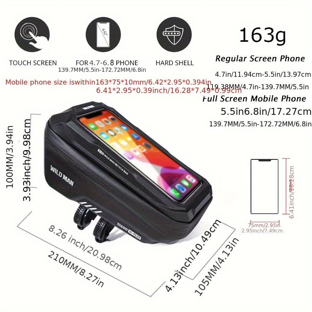 WILD for Man Bike Bag Front Handlebar Bag